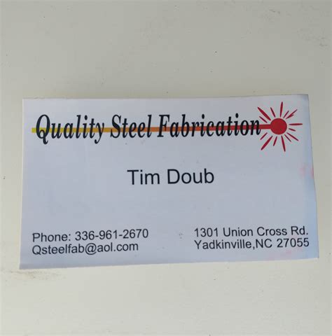 metal fabrication yadkinville nc duvalfab.pro|Quality Steel Fabrication Yadkinville NC, 27055 – Manta.com.